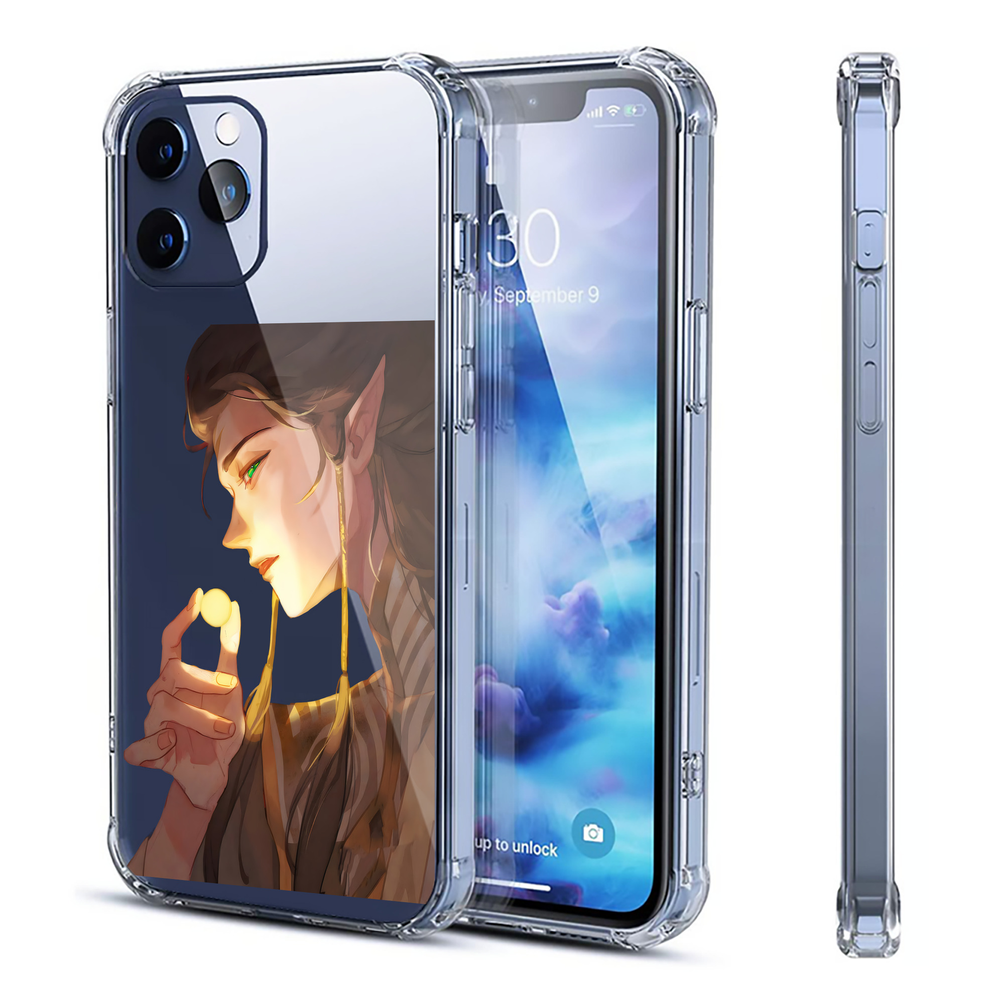 （画像用） Ne Zha 2 ナタ 魔童の大暴れ 【iPhone 12シリーズ対応】透明スマホケース（クリアソフトケース）